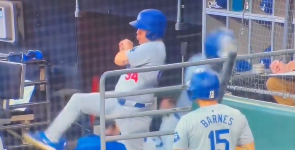 A Dodgers batboy pulled off an incredible bare-handed catch during the game