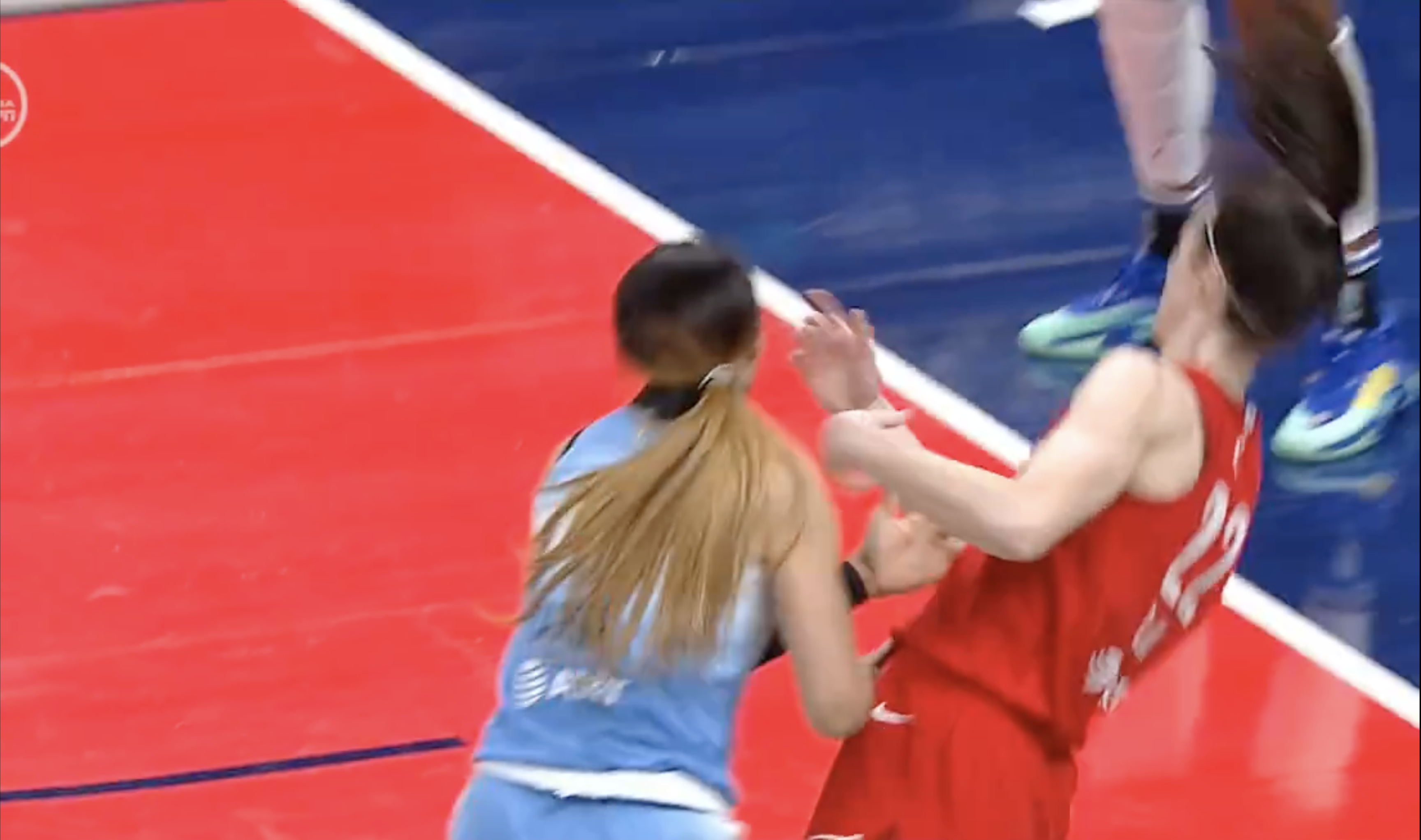 WNBA fans have called out Chicago Sky guard Chennedy Carter for shoving Indiana Fever guard Caitlin Clark to the floor