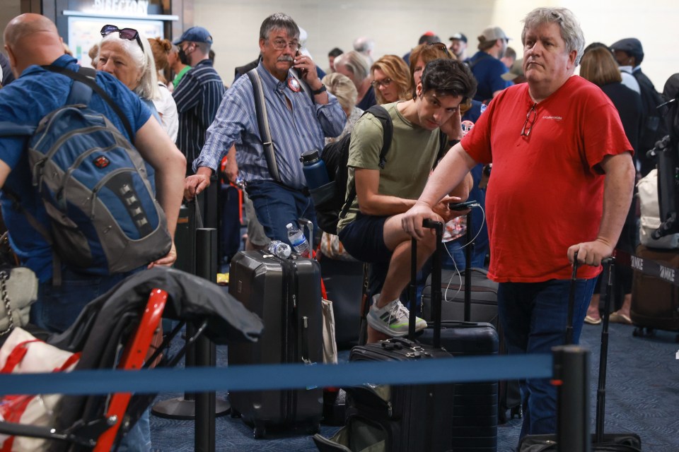 Trump managed to excite tens of thousands of supporters at this week's RNC — but the global tech outage changed the mood in Milwaukee's airport on Friday