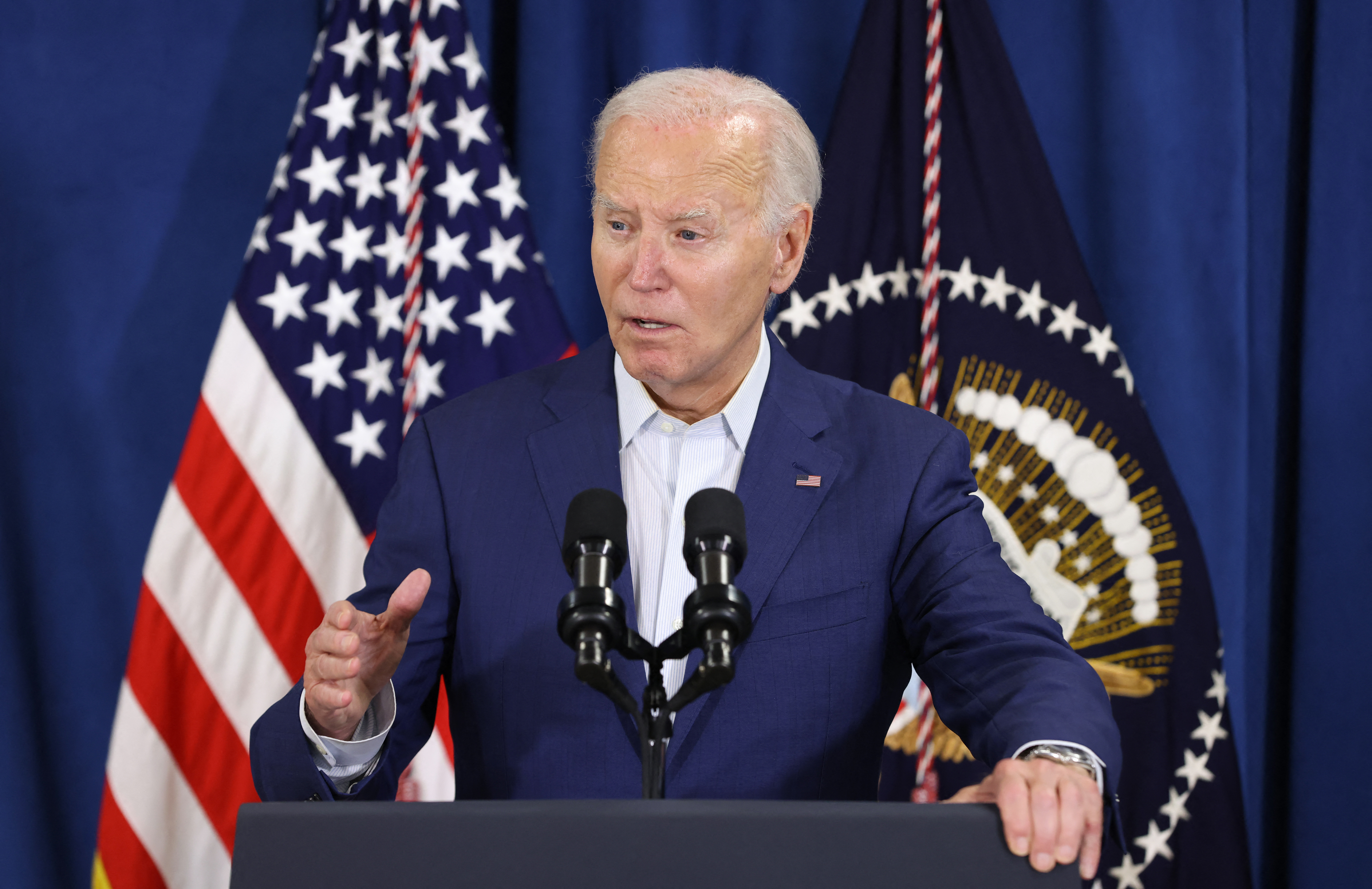 Biden said he hoped to speak to the former president soon