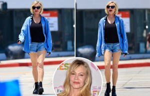 Melanie Griffith looks ageless as actress spotted in short shorts and tight tank