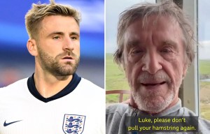 Fans love Sir Jim Ratcliffe's cheeky message to Shaw ahead of Euro 2024 final