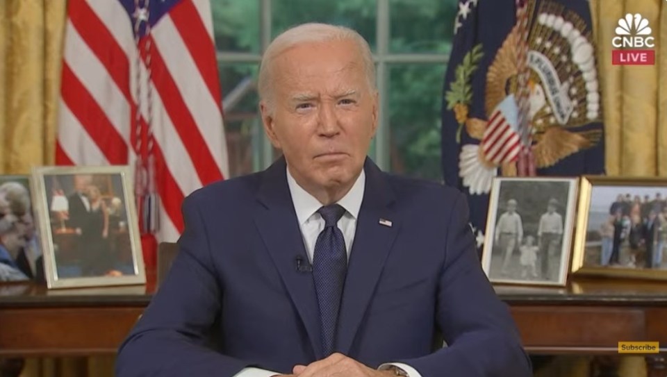 President Biden addressed the nation from the Oval Office on Sunday after a wannabe assassin tried to kill his political rival Donald Trump