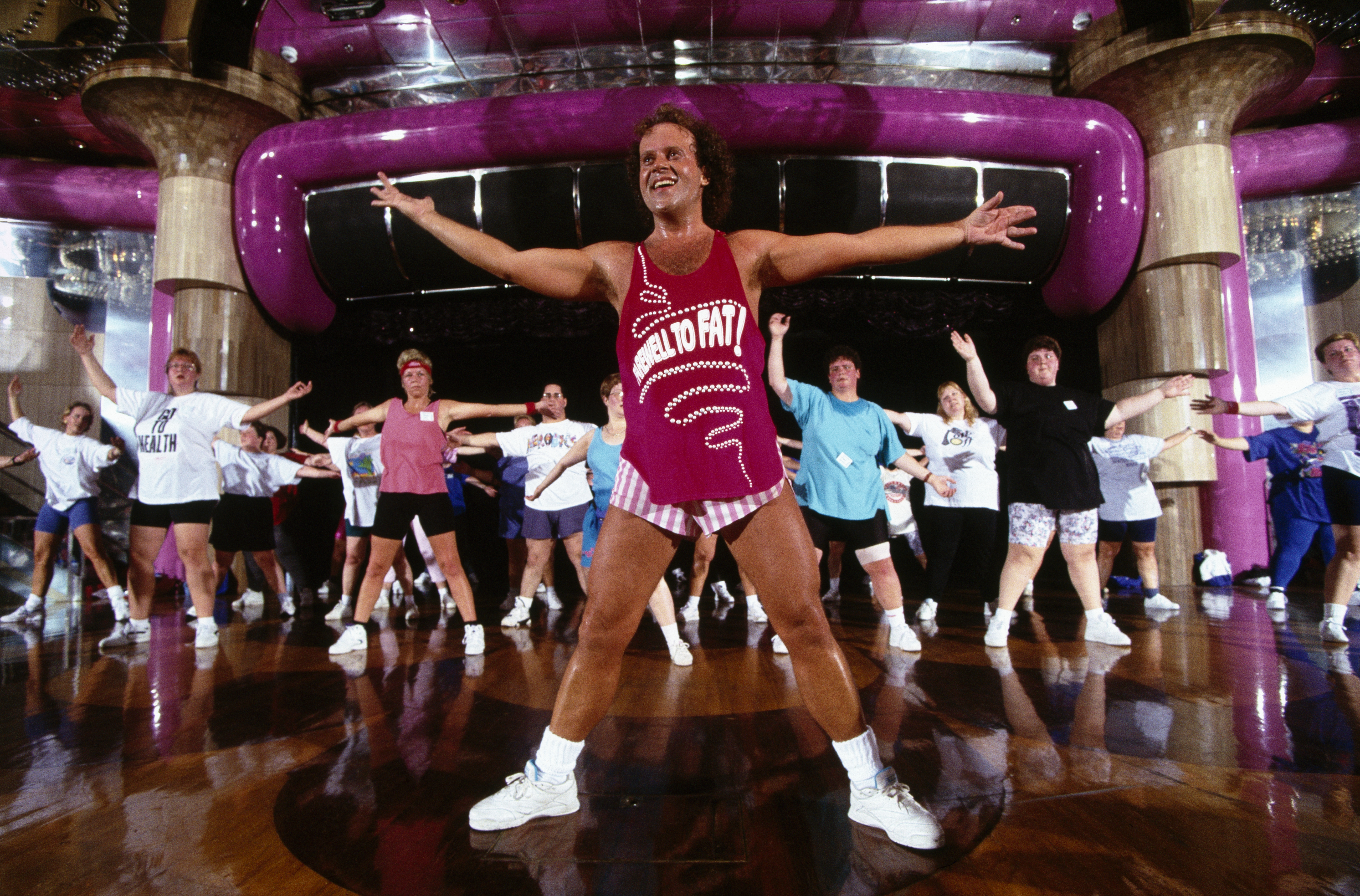 Simmons was known for his aerobic videos and television show, The Richard Simmons Show