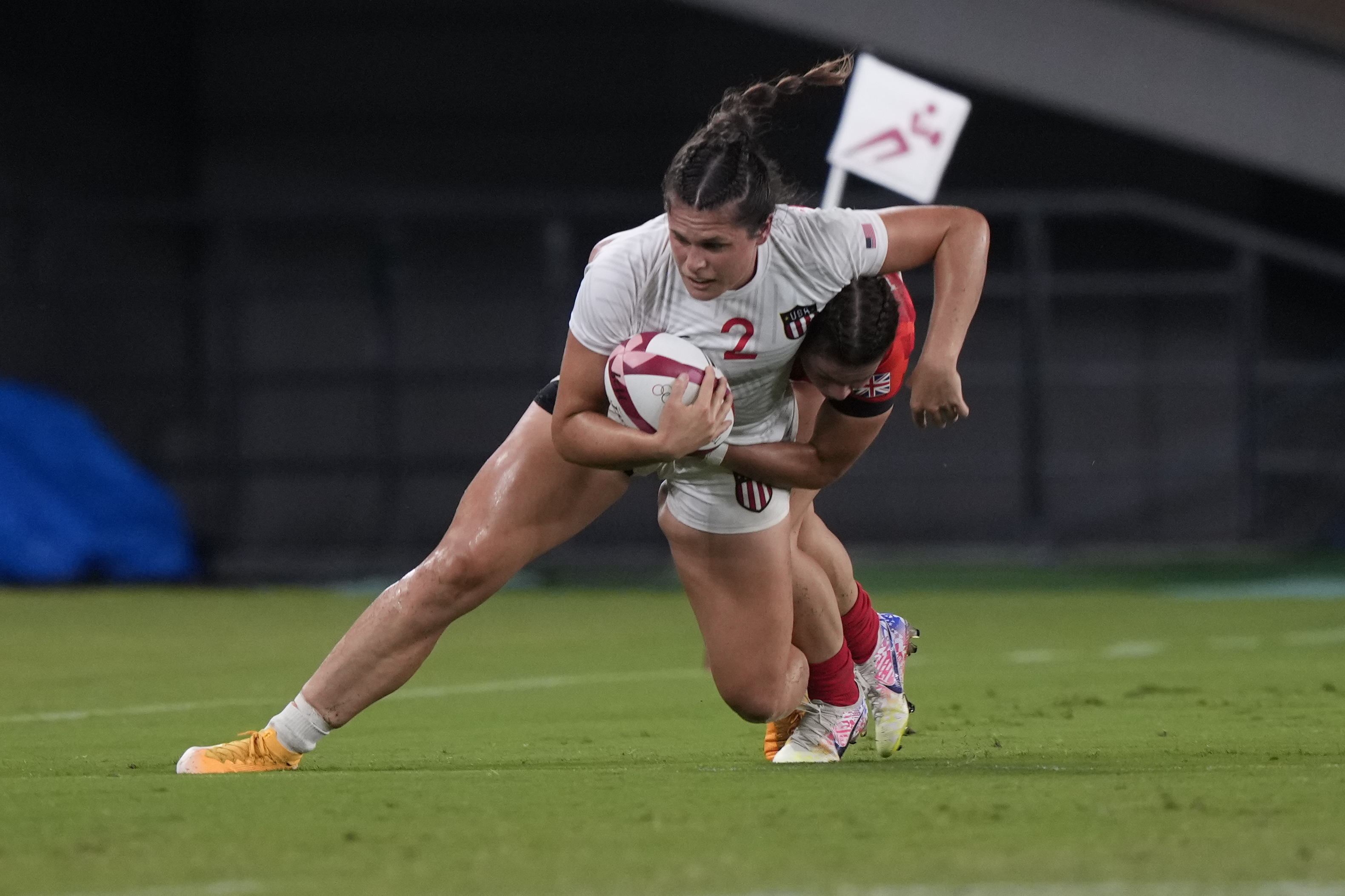 The rugby player, pictured at the 2020 Olympics in Tokyo, will be competing at her second Olympic Games in Paris