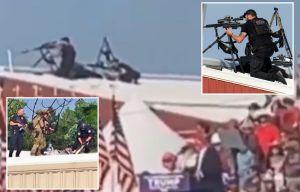 Moment Secret Service snipers kill Trump's would-be assassin on rooftop