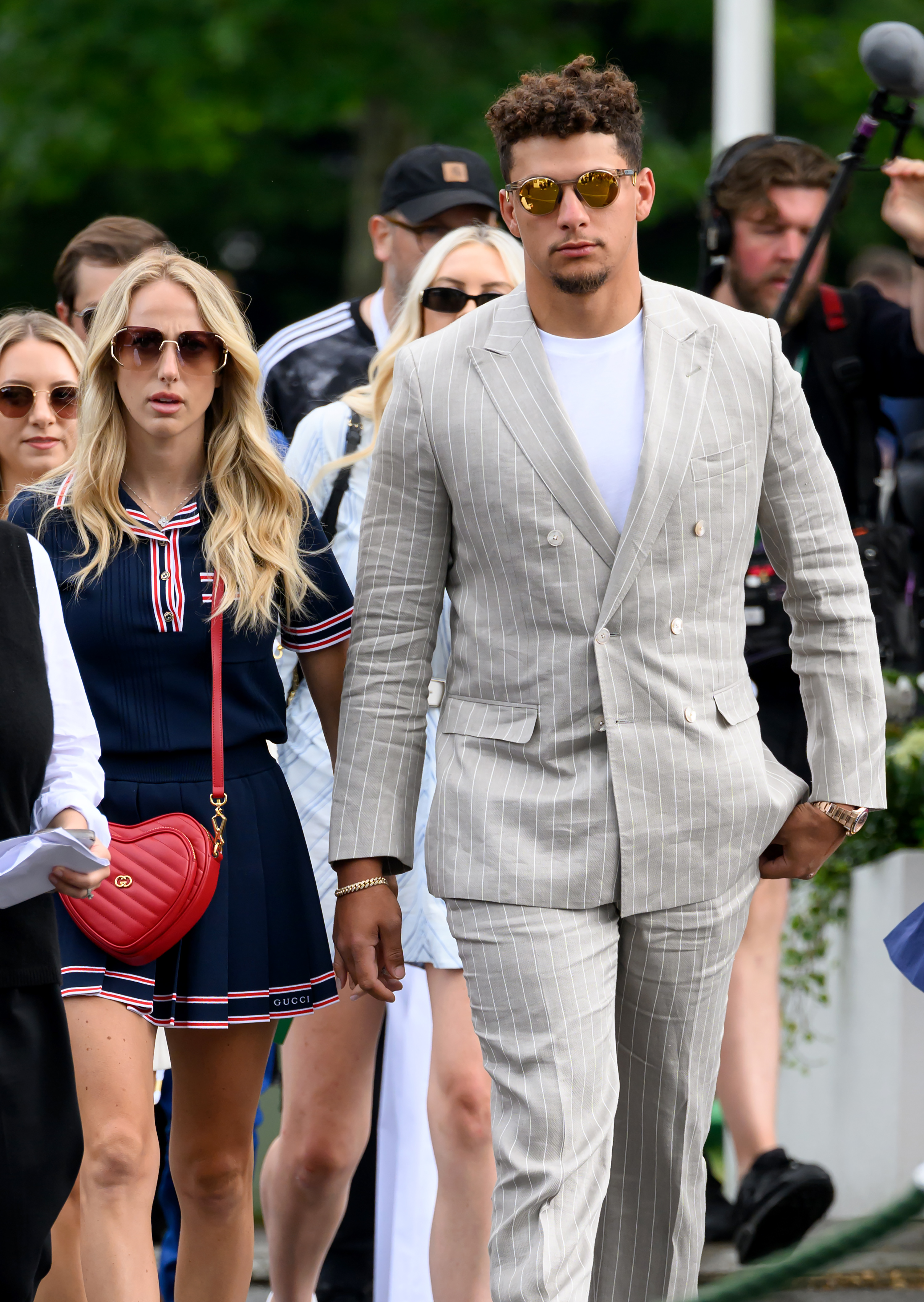 They also visited the Wimbledon tennis championships