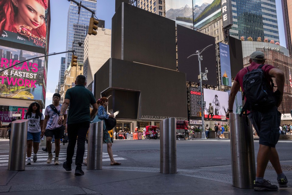 Times Square went dark due to the global tech shutdown