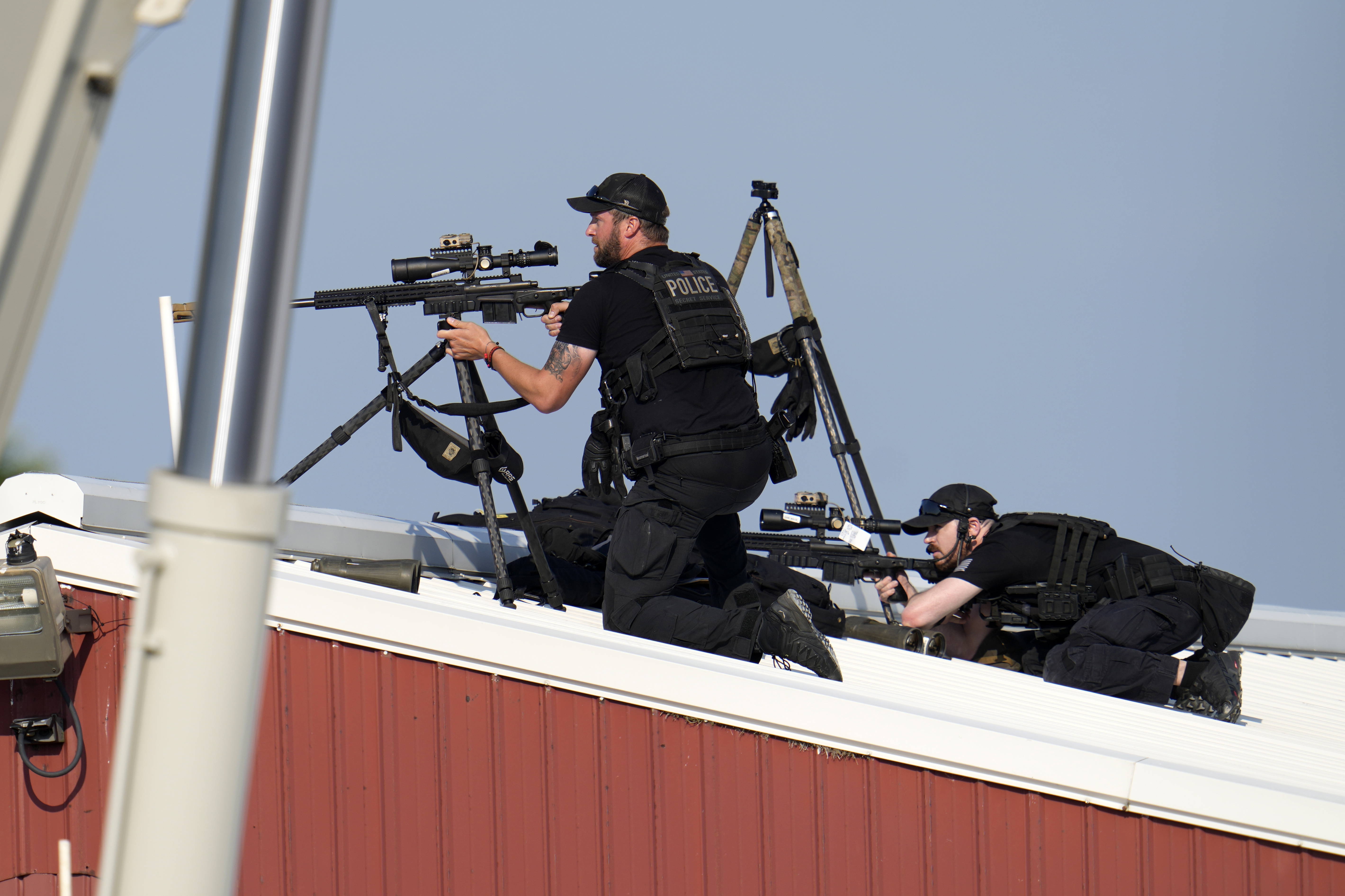 Snipers on a nearby roof took out the shooter