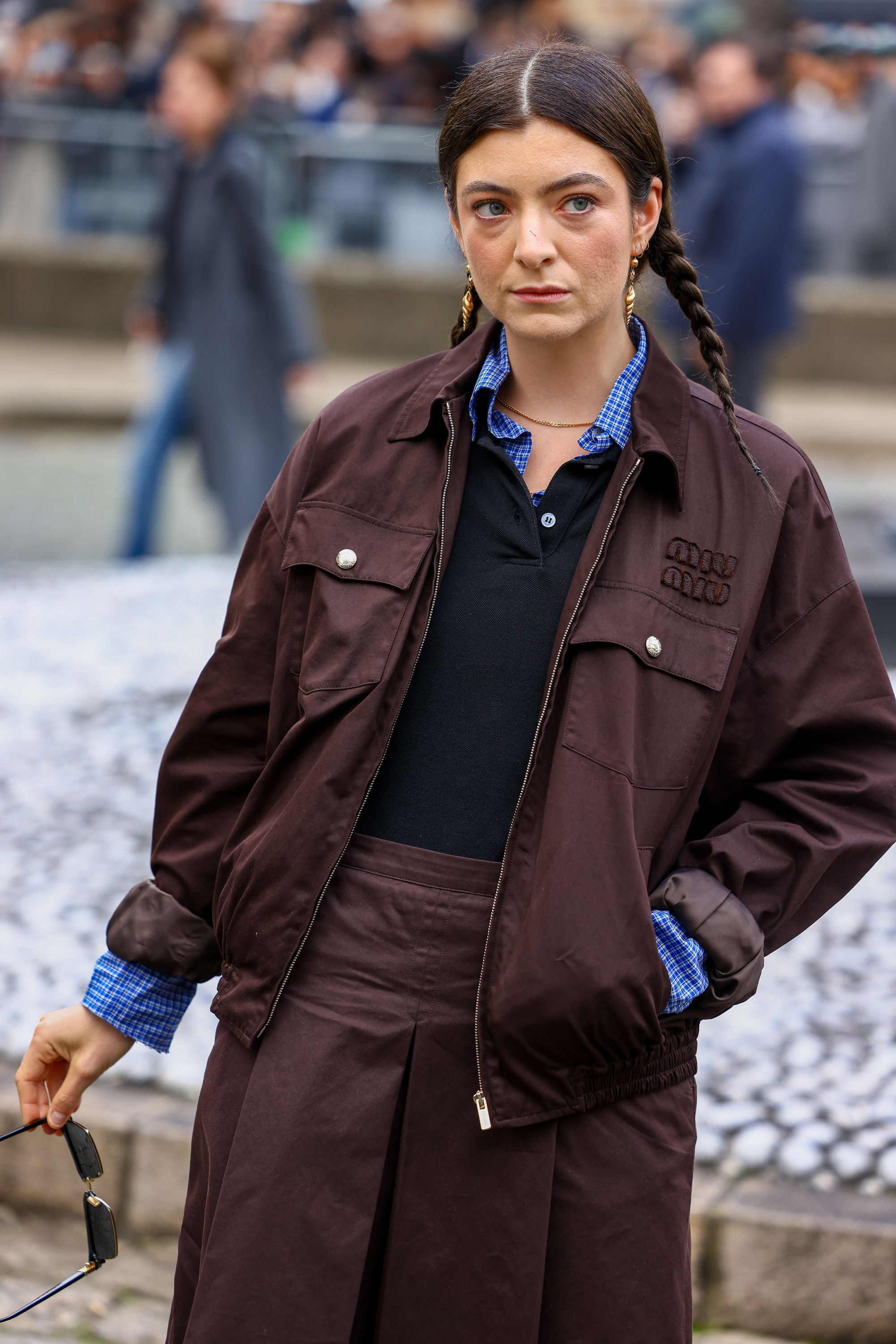 Lorde at the Miu Miu Womenswear Fall/Winter 2024-2025 show in Paris, France