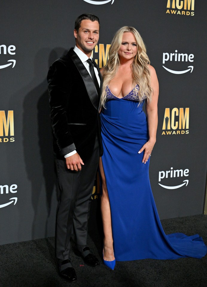 Miranda Lambert and husband Brendan McLoughlin together at the 58th Academy of Country Music Awards at The Ford Center at The Star on May 11, 2023