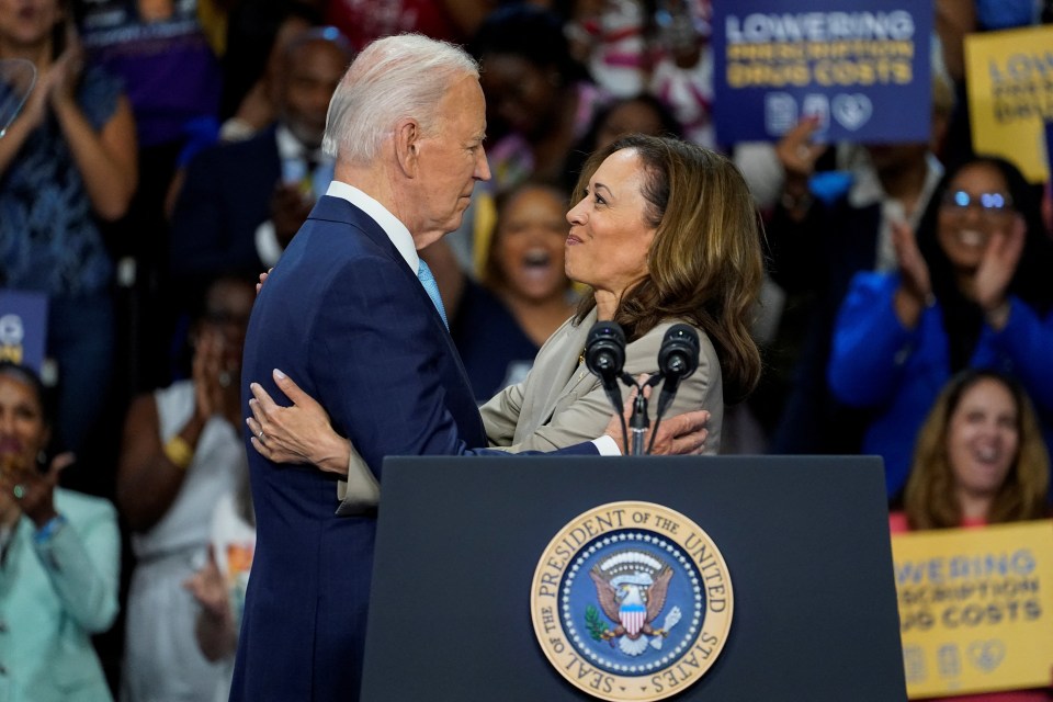 Harris praised Biden as 'extraordinary,' while Biden said she would make 'one hell of a president'