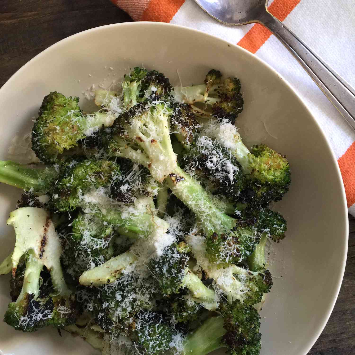 Grilled Broccoli with Parmesan