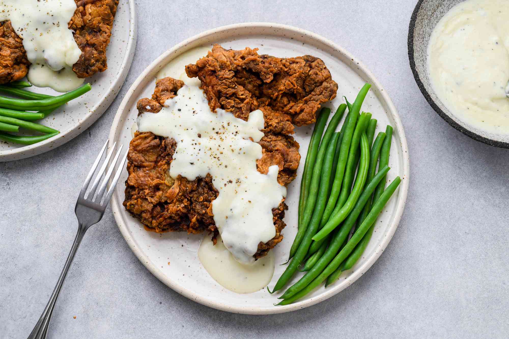 Chicken-Fried Steak With White Gravy