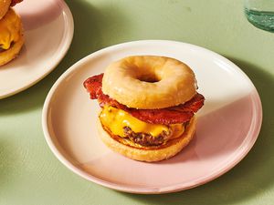 Luther Burger on a plate