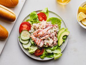 Boiled lobster salad recipe