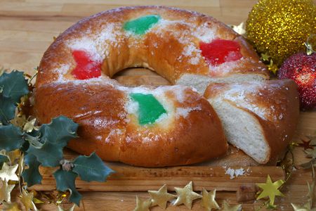 Roscon de Reyes or Twelfth Night Bread.