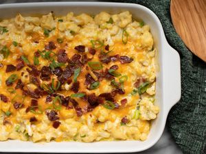 cauliflower bake with cheese and bacon