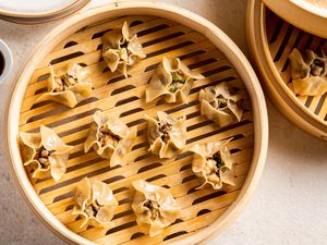 Siu mai dumplings with pork and shrimp