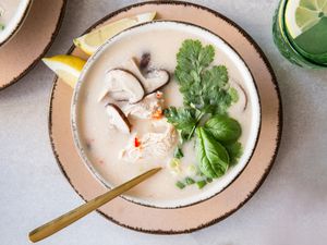 Thai Chicken Soup With Coconut Milk (Tom Ka Gai)