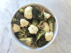 Roasted Broccoli and Cauliflower