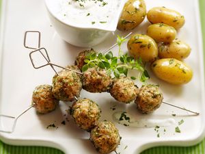 Lamb meatballs with tzatziki