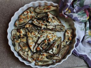 Fairy Tale Eggplant with Mint and Feta