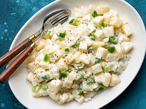 Potato salad with mayonnaise dressing