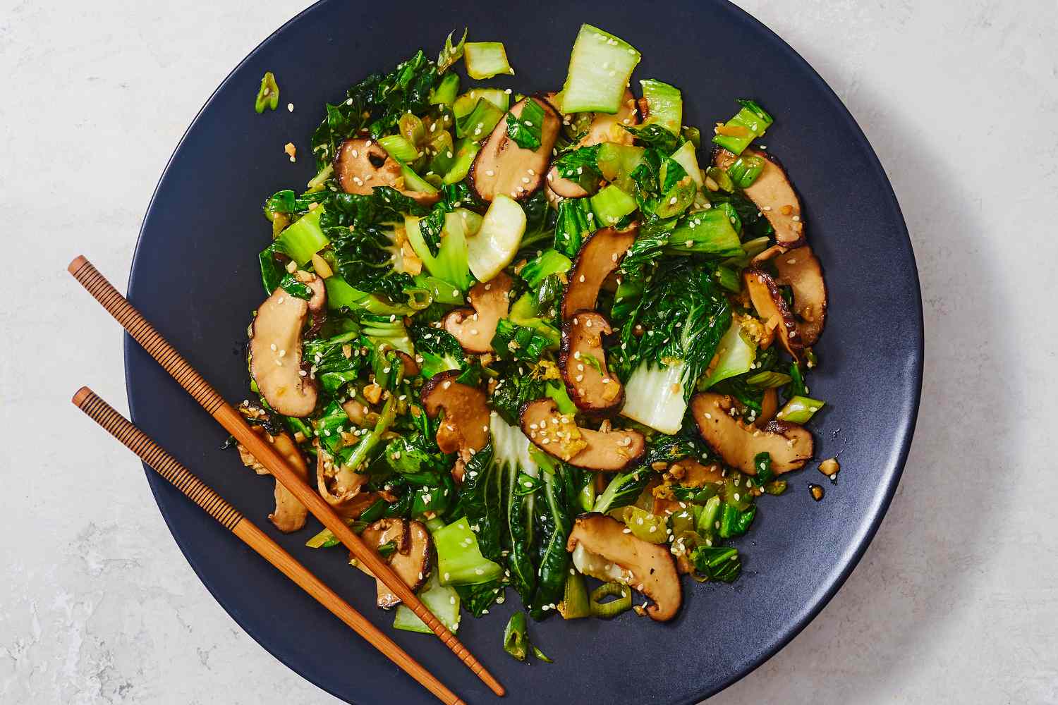 Bok choy and shiitake mushroom stir fry recipe