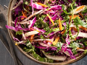 Asian Coleslaw With Rice Vinegar Dressing