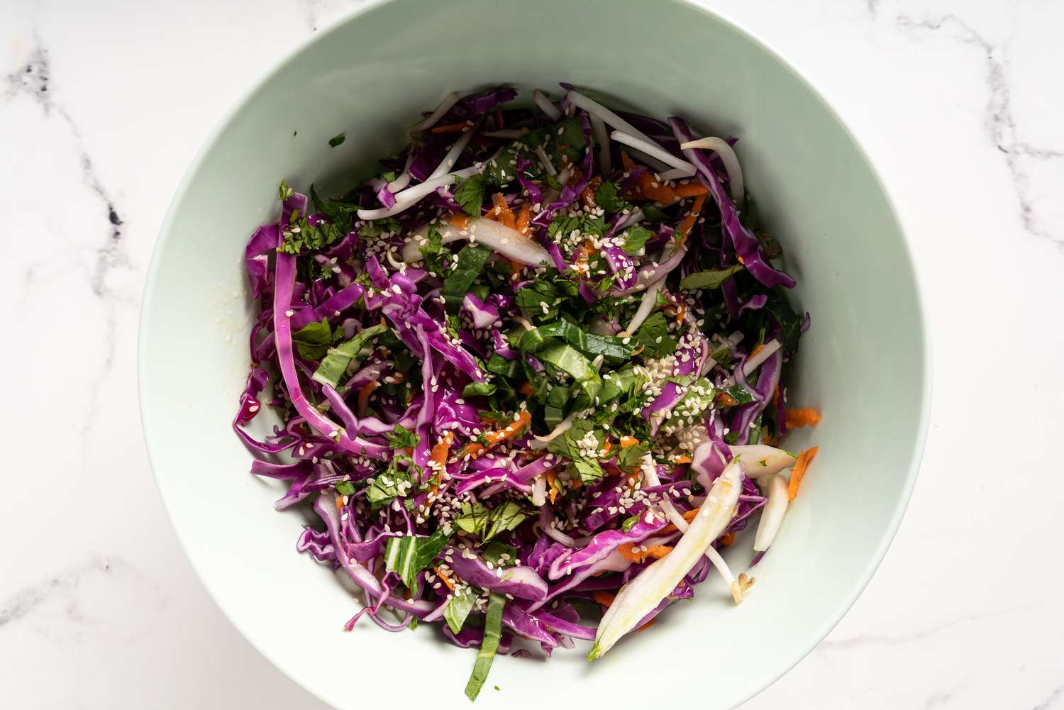 Asian Coleslaw With Rice Vinegar Dressing