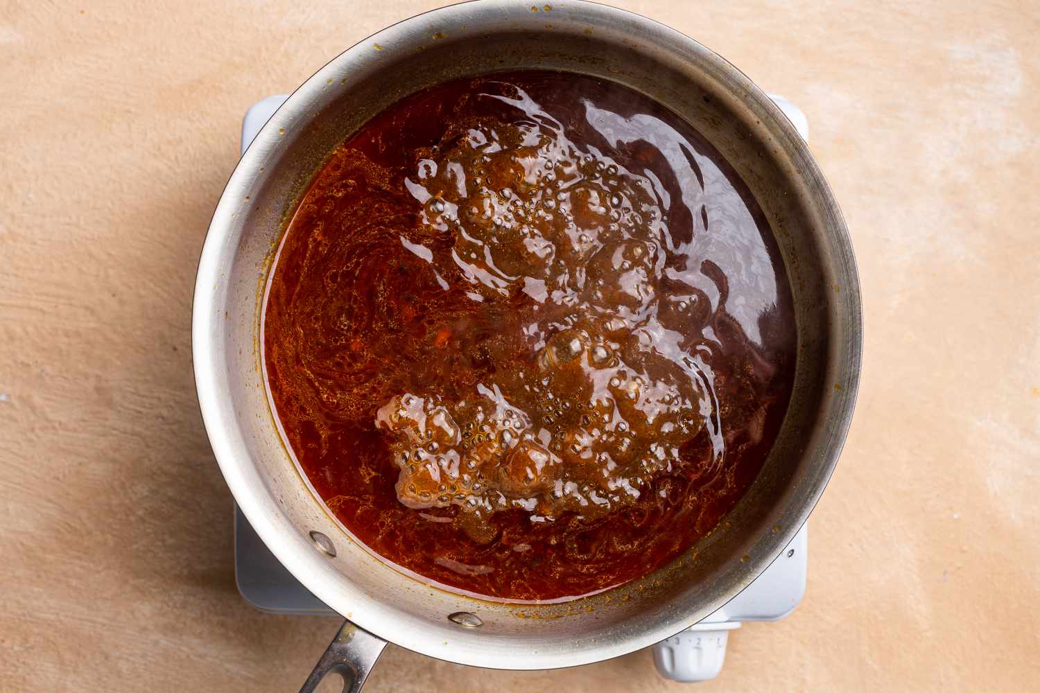 sauce in a saucepan 