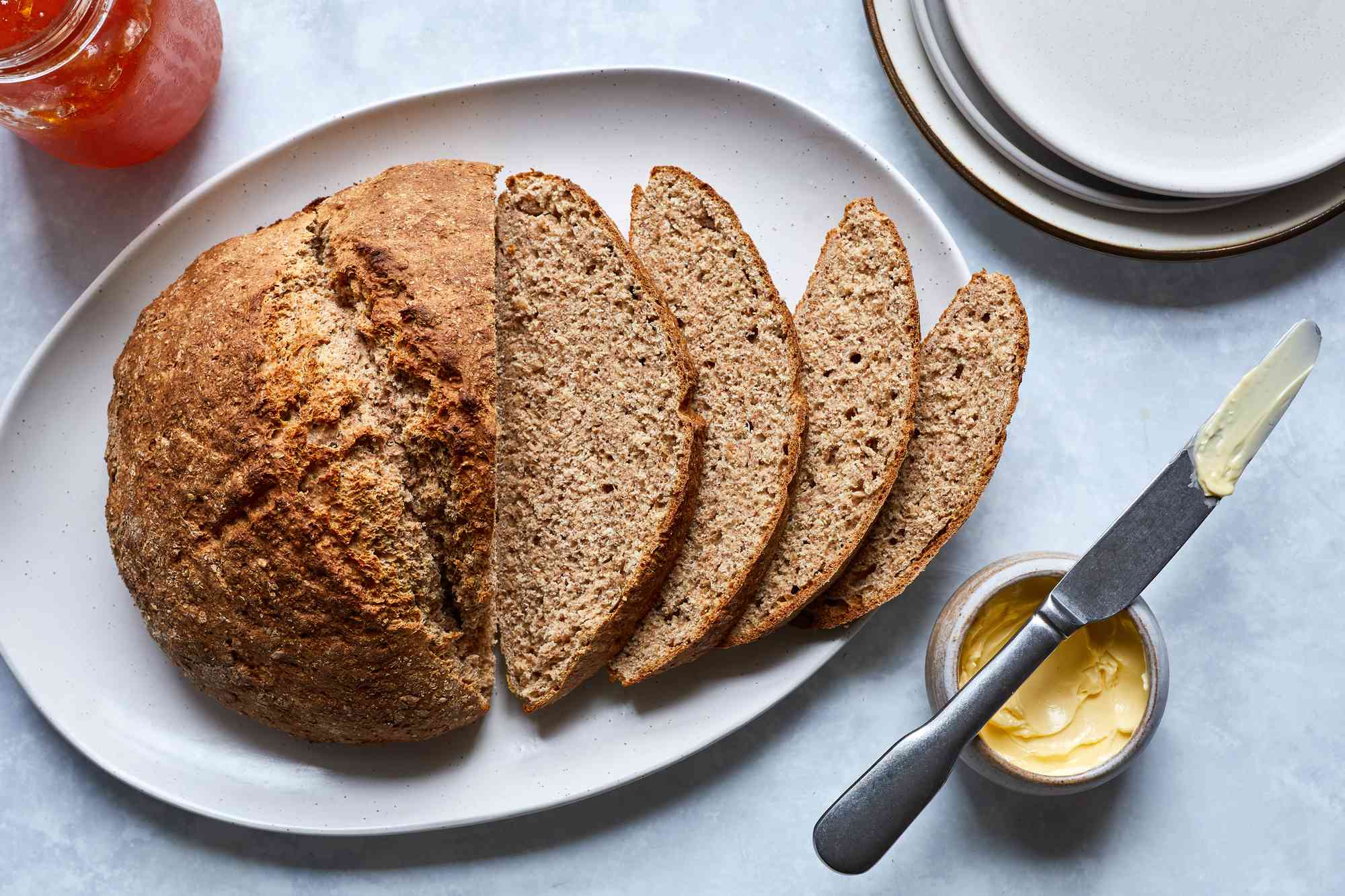 Traditional Irish wheaten bread