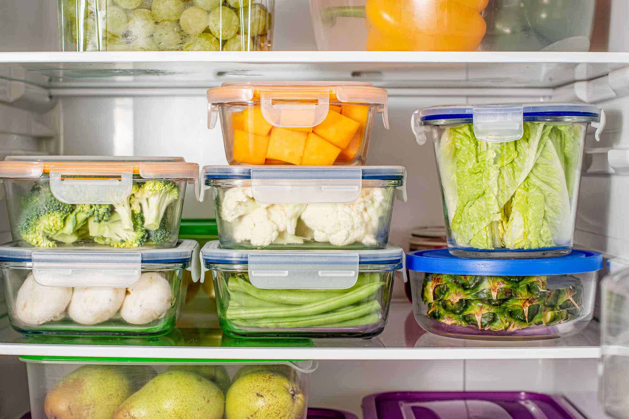 Stored Food in Refrigerator