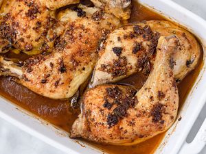 Garlic roasted chicken leg recipe