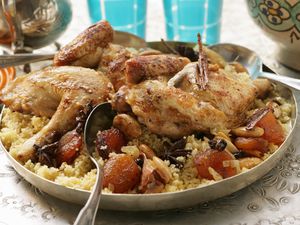 Chicken and dried fruit