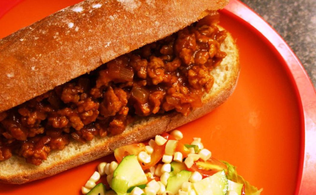 Vegan TVP Sloppy Joes