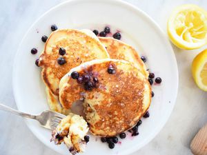 Blueberry lemon ricotta pancakes