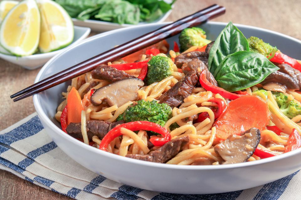Thai Stir-Fried Noodles With Beef