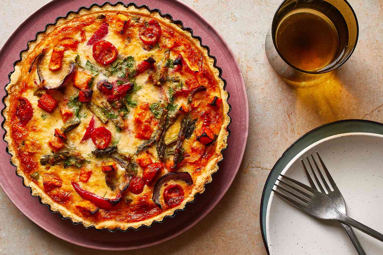 Classic Roasted Vegetable Quiche