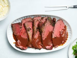 Pepper and Herb Crusted Sirloin Strip Roast