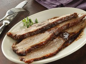 Sliced Brisket on a plate