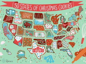 most popular christmas cookies in every state illustration