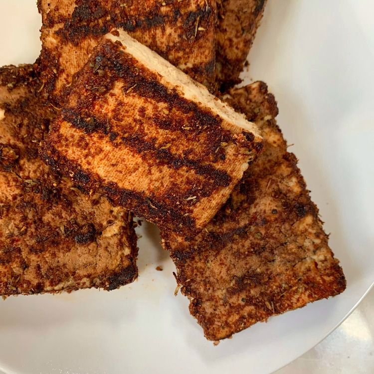 Vegan Blackened Grilled Tofu/Tester Image