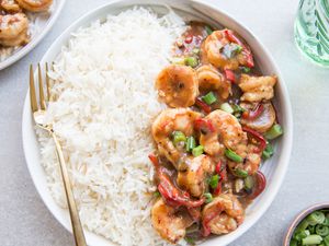 Chinese Stir-Fry Shrimp in Black Bean Sauce