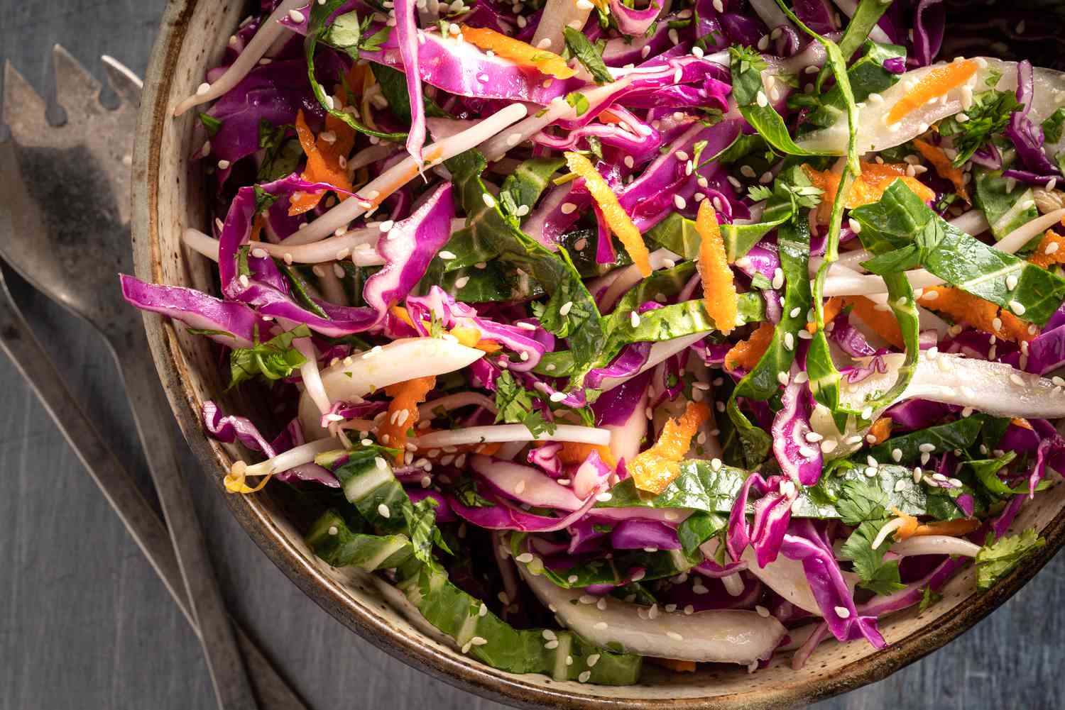 Asian Coleslaw With Rice Vinegar Dressing