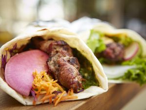 Middle Eastern Lamb Kebab wrap