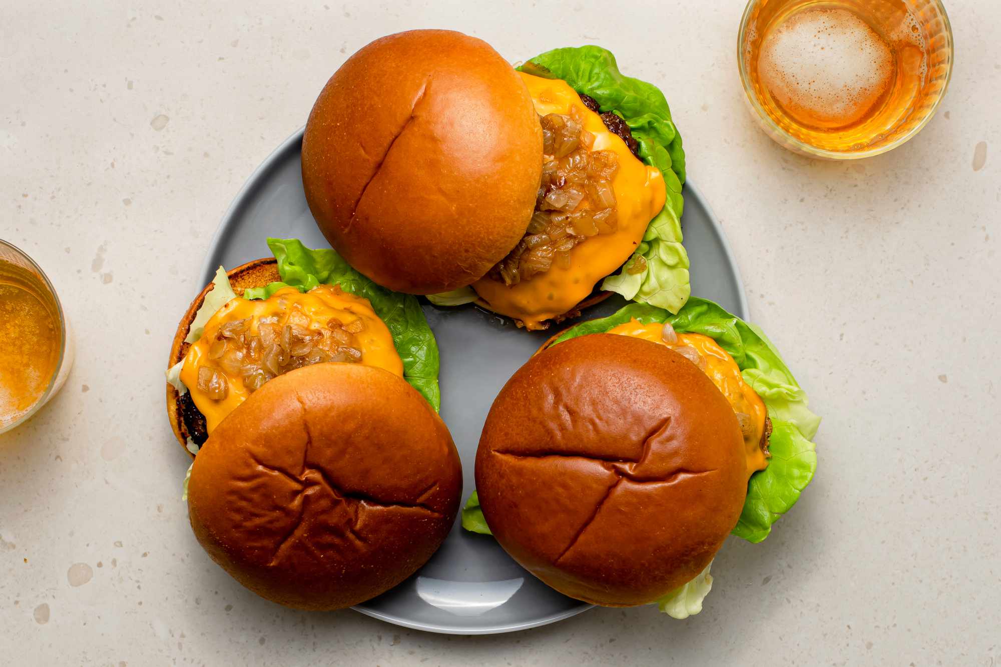 Butter Burgers on a plate 