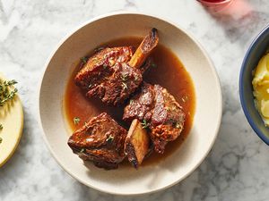 Braised Short Ribs in a bowl 