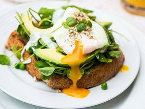 Poached Egg On Toast with avocado